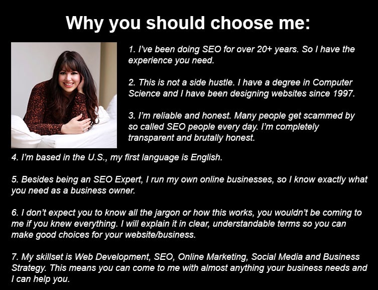 On-Page SEO Why Choose Me